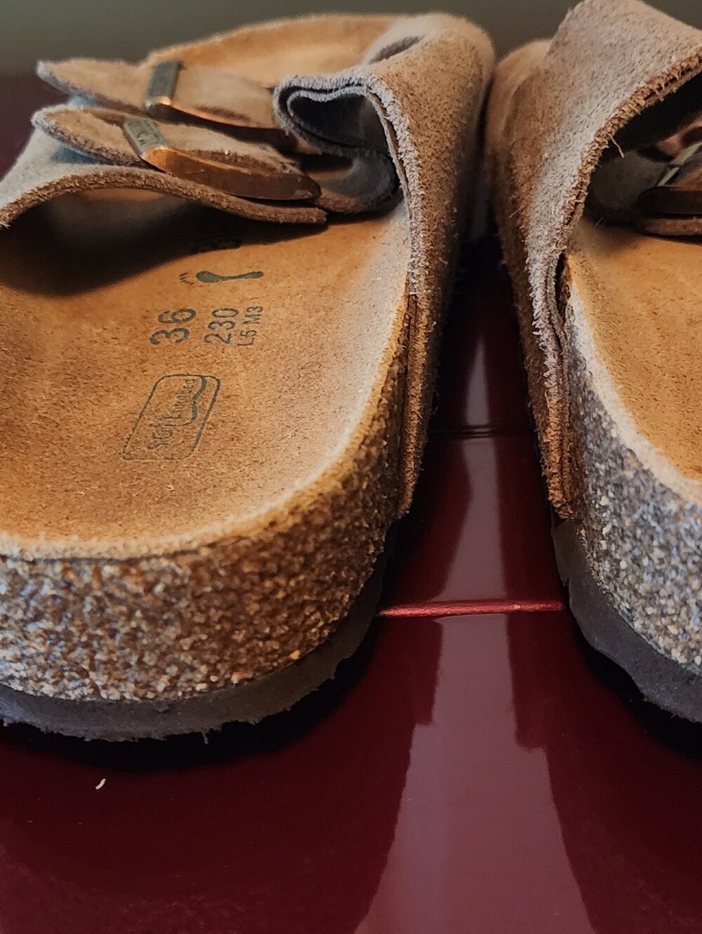 Birkenstock Arizona Sandals Size 36 / 6 - 6.5 / taupe / GUC - Picture 6 of 9